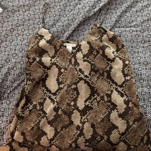 Faux Snake Top